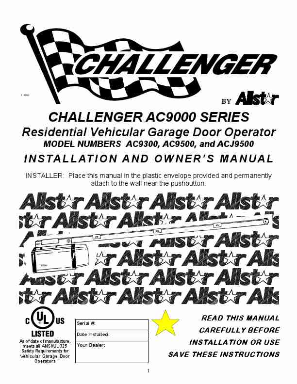 Allstar Products Group Garage Door Opener ACJ9500-page_pdf